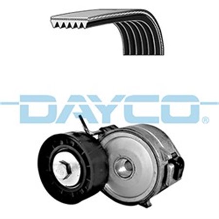 DAYKPV419 V belts set (with rollers) fits: FORD C MAX II, FOCUS III, FOCUS 