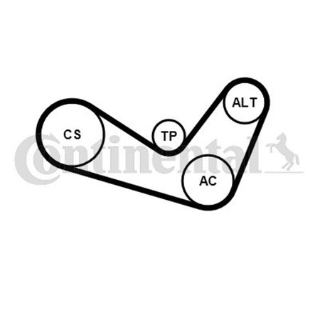 6PK1050K1 Soonrihmakomplekt CONTINENTAL CTAM