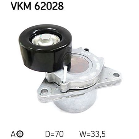 VKM 62028 Натяжитель ремня, клиновой зубча SKF