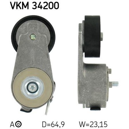 VKM 34200 Multi V belt tensioner fits: FORD GALAXY II, MONDEO IV, S MAX 1.8