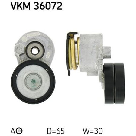 VKM 36072 Натяжитель ремня, клиновой зубча SKF