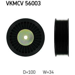 VKMCV 56003 Poly V belt pulley fits: SCANIA 4, P,G,R,T DC16.01 DC16.22 05.00 