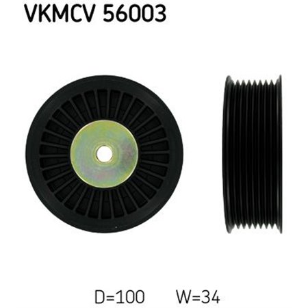 VKMCV 56003 Паразитный / ведущий ролик, поликлиновой ремень SKF