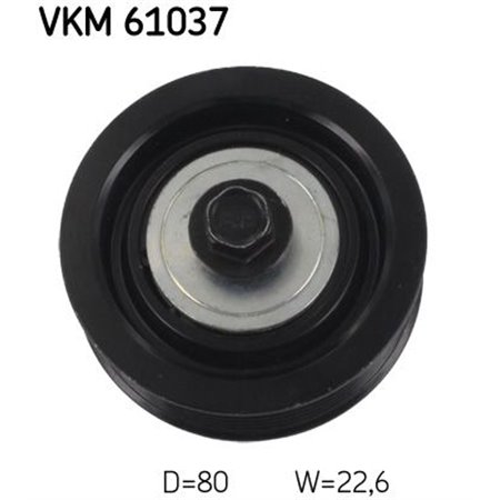 VKM 61037 Deflection/Guide Pulley, V-ribbed belt SKF