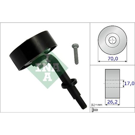 531 0783 10 Натяжной ролик, поликлиновой ремень Schaeffler INA