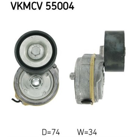 VKMCV 55004 Натяжитель ремня, клиновой зубча SKF