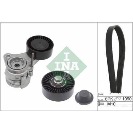 529 0043 10 V-Ribbed Belt Set Schaeffler INA