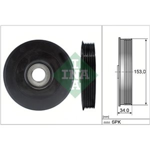 544 0079 10 Belt Pulley, crankshaft Schaeffler INA - Top1autovaruosad