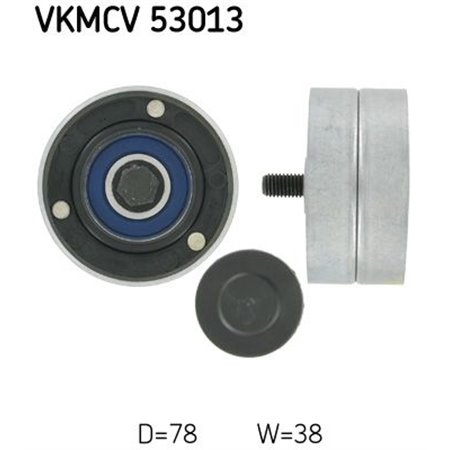 VKMCV 53013 Deflection/Guide Pulley, V-ribbed belt SKF