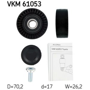 VKM 61053 Multiple V belt tensioning roll fits: TOYOTA AURIS, AVENSIS, CELI