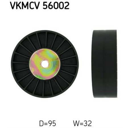VKMCV 56002 Avböjning/Styrskiva, V-ribbat bälte SKF
