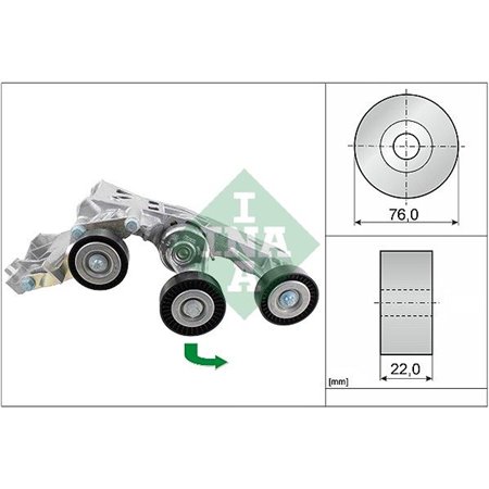 534 0338 10 Remspännare, v-ribbat bälte Schaeffler INA