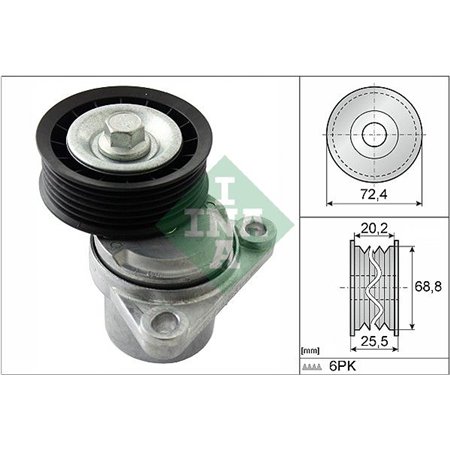 534 0326 10 Belt Tensioner, V-ribbed belt Schaeffler INA