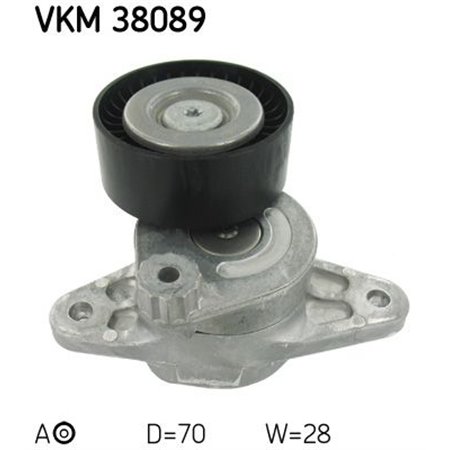 VKM 38089 Multi V belt tensioner fits: MERCEDES E (W211), G (W463), M (W163