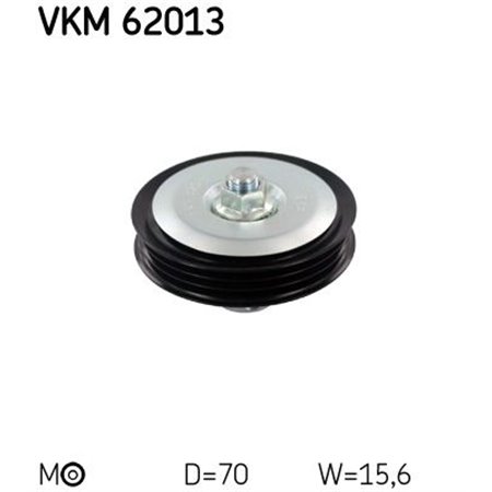 VKM 62013 Flera kilremsspännrullar passar: NISSAN MICRA C+C III, MICRA