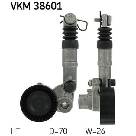 VKM 38601 Belt Tensioner, V-ribbed belt SKF
