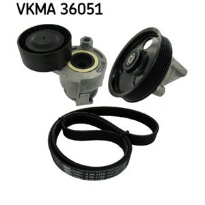 VKMA 36051 V belts set (with rollers) fits: DACIA LOGAN, LOGAN MCV, SANDERO;