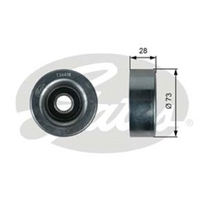 GATT36418 Poly V belt pulley fits: MAZDA 2, 3 1.3 1.6 10.03 05.19