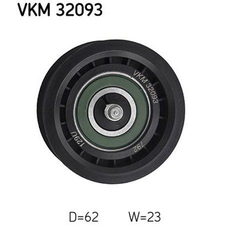 VKM 32093 Паразитный / ведущий ролик, поликлиновой ремень SKF