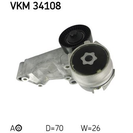 VKM 34108 Belt Tensioner, V-ribbed belt SKF