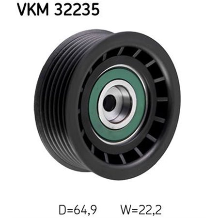 VKM 32235 Avböjning/Styrskiva, V-ribbat bälte SKF