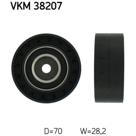 VKM 38207 Poly V belt pulley fits: BMW 5 (E39), 7 (E38), 8 (E31) 3.5/4.4 02