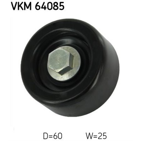 VKM 64085 Паразитный / ведущий ролик, поликлиновой ремень SKF