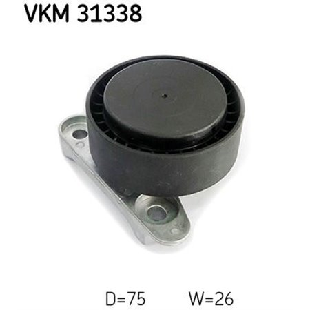 VKM 31338 Multiple V belt tensioning roll fits: SEAT IBIZA IV, IBIZA IV SC,