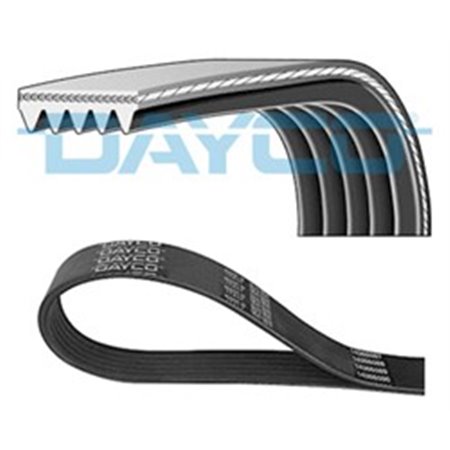 DAY5PK1482HD Multi V belt (5PK1482) fits: MAN TGA VOLVO 7700, 8300, 8500, 930