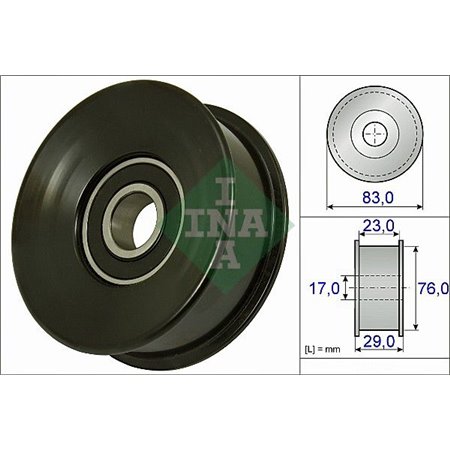 532 0730 10 Poly V belt pulley fits: LAND ROVER DEFENDER, DISCOVERY III, RANG