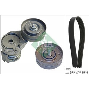 529 0108 10 V belts set (with rollers) fits: SEAT LEON, TOLEDO II; SKODA OCTA