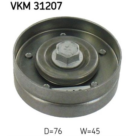 VKM 31207 Poly V belt pulley fits: AUDI A3 SEAT LEON, TOLEDO II SKODA OCT