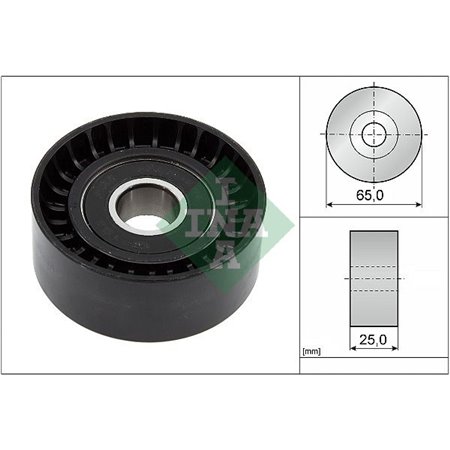 532 0892 10 Deflection/Guide Pulley, V-ribbed belt Schaeffler INA