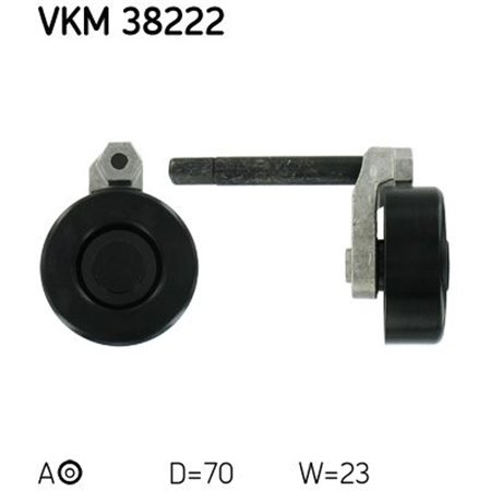 VKM 38222 Flera kilremsspännrullar passar: BMW 3 (E46), 5 (E39) 2.0D 0