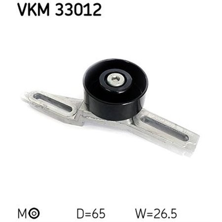VKM 33012 Multiple V belt tensioning roll fits: CITROEN AX, BERLINGO, BERLI