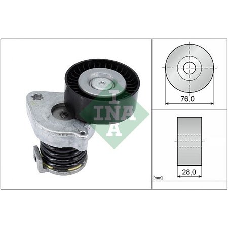 534 0370 10 Belt Tensioner, V-ribbed belt Schaeffler INA