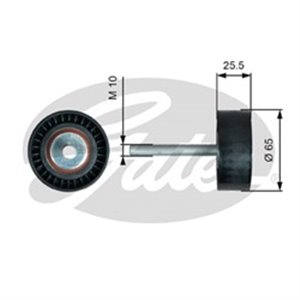 GATT36772 Poly V belt pulley fits: CITROEN NEMO, NEMO/MINIVAN; FIAT DOBLO, 