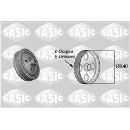 SAS2156055 Crankshaft pulley fits: FORD C MAX, FOCUS C MAX, FOCUS I, FOCUS I