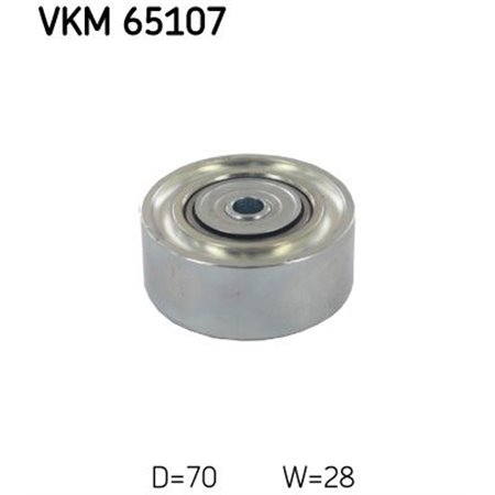VKM 65107 Avböjning/Styrskiva, V-ribbat bälte SKF
