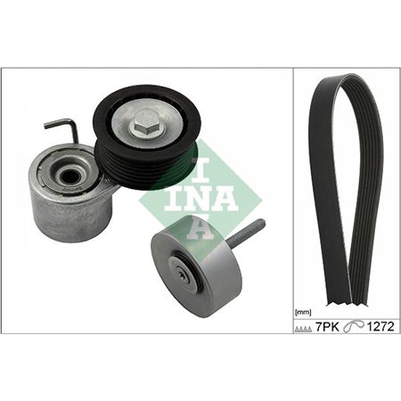 529 0245 10 V-Ribbed Belt Set Schaeffler INA