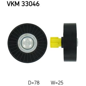 VKM 33046 Poly V belt pulley fits: CITROEN C4, C4 I, C8, JUMPY, XSARA PICAS