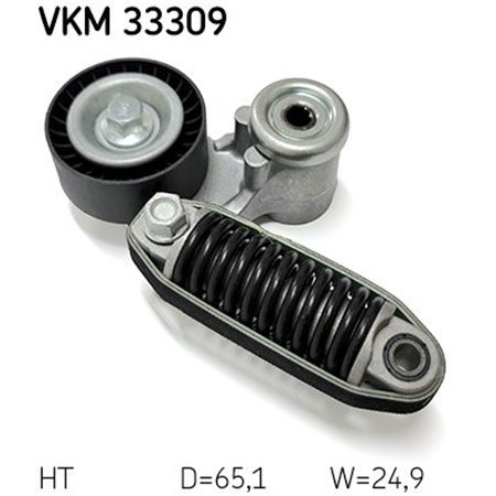 VKM 33309 Натяжитель ремня, клиновой зубча SKF