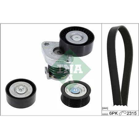 529 0444 10 V-Ribbed Belt Set Schaeffler INA