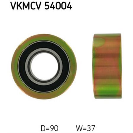 VKMCV 54004 Паразитный / ведущий ролик, поликлиновой ремень SKF