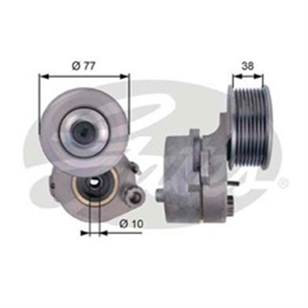 T38663 Belt Tensioner, V-ribbed belt GATES