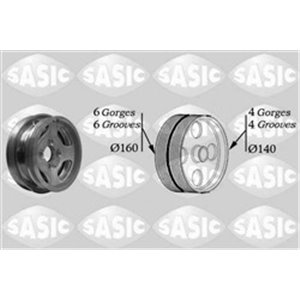SAS2156037 Crankshaft pulley fits: FIAT DOBLO, DOBLO/MINIVAN, LINEA, QUBO, S