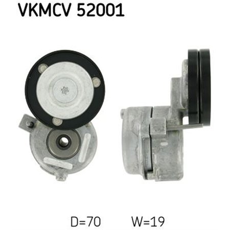 VKMCV 52001 Натяжитель ремня, клиновой зубча SKF