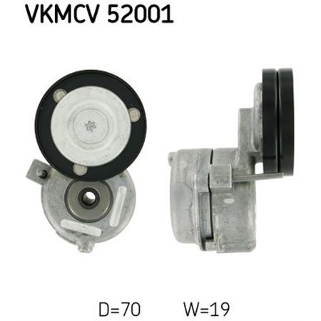 VKMCV 52001 Remspännare, v-ribbat bälte SKF