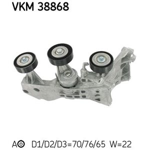 VKM 38868 Multi V belt tensioner fits: MERCEDES A (W169), B SPORTS TOURER (