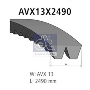 2.15389 V Belt (13x2490mm) fits: VOLVO